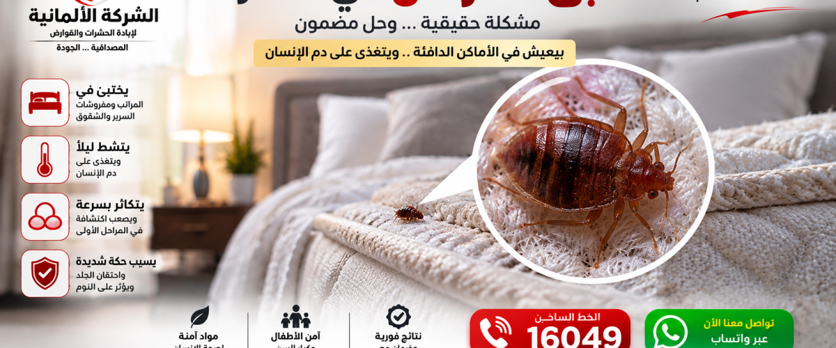 بق الفراش في مصر   الشركة الألمانية لإبادة الحشرات والقوارض